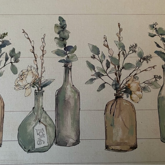 Wall Art - Bottles/Plant on Canvas - Picture 3 of 6